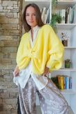 Big Softie Batwing Or Butterfly Knit Custard